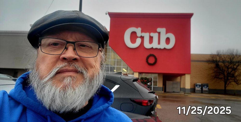 Myself in front of the Cub Foods store in Minneapolis. 