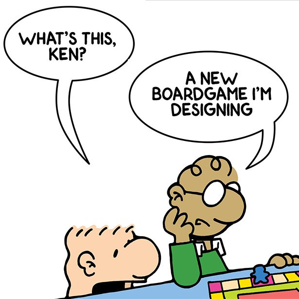 Ken is designing a new boardgames. 