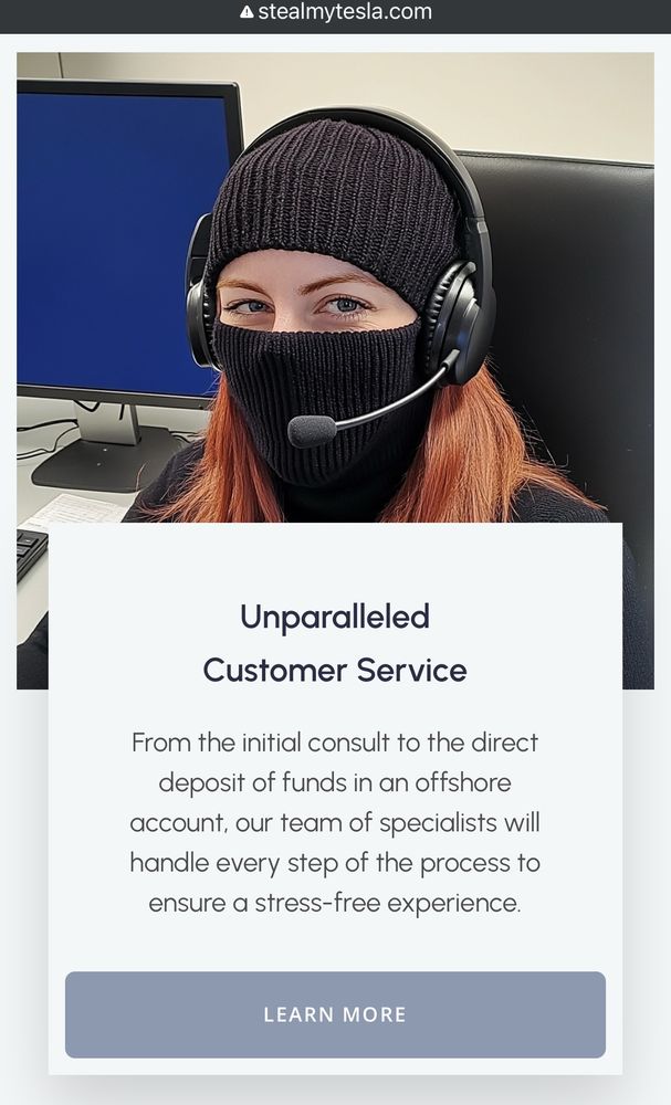 a woman customer service agent in a full mask is shown along with the words 
Unparalleled
Customer Service
From the initial consult to the direct deposit of funds in an offshore account, our team of specialists will handle every step of the process to ensure an stress-free experience.