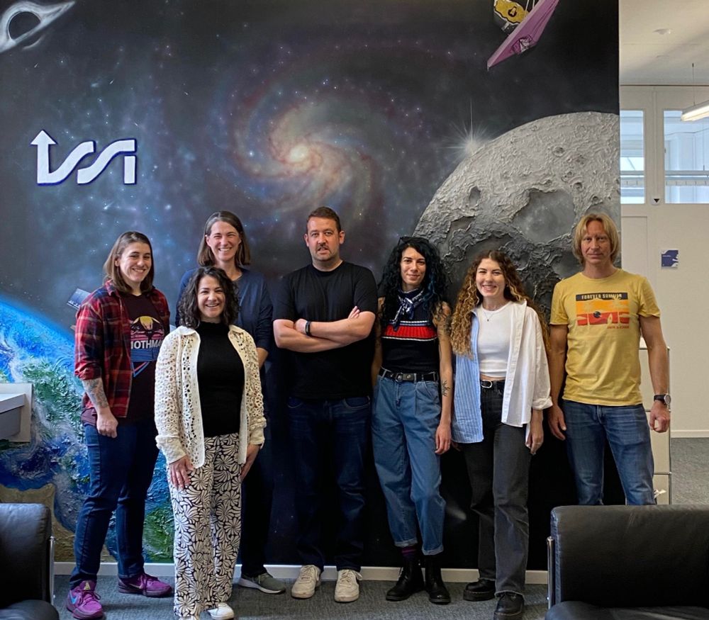 Group photo of scientists working on 3D reconstructions of solar storms.