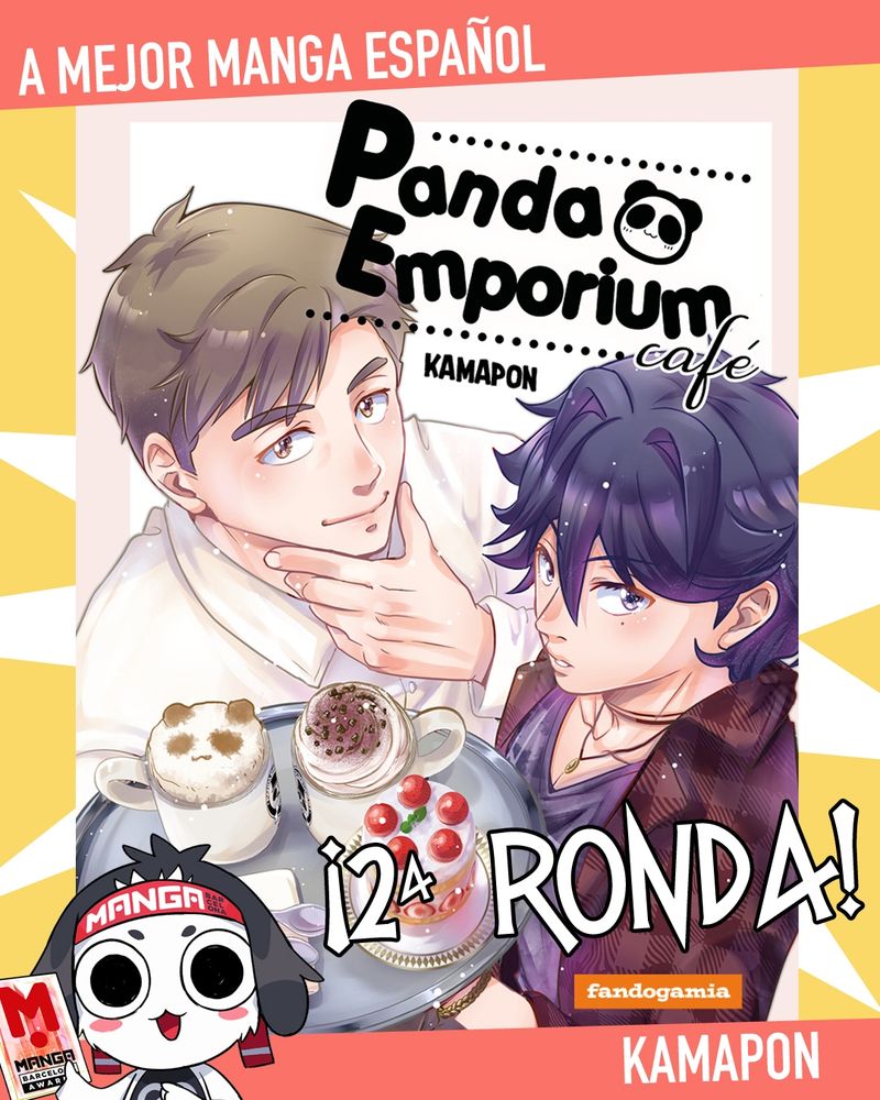 Portada del manga PANDA EMPORIUM CAFÉ, de Kamapon, nominado a Mejor Manga Español