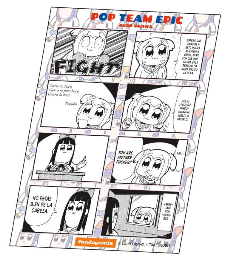 Hoja de pegatinas de POP TEAM EPIC.