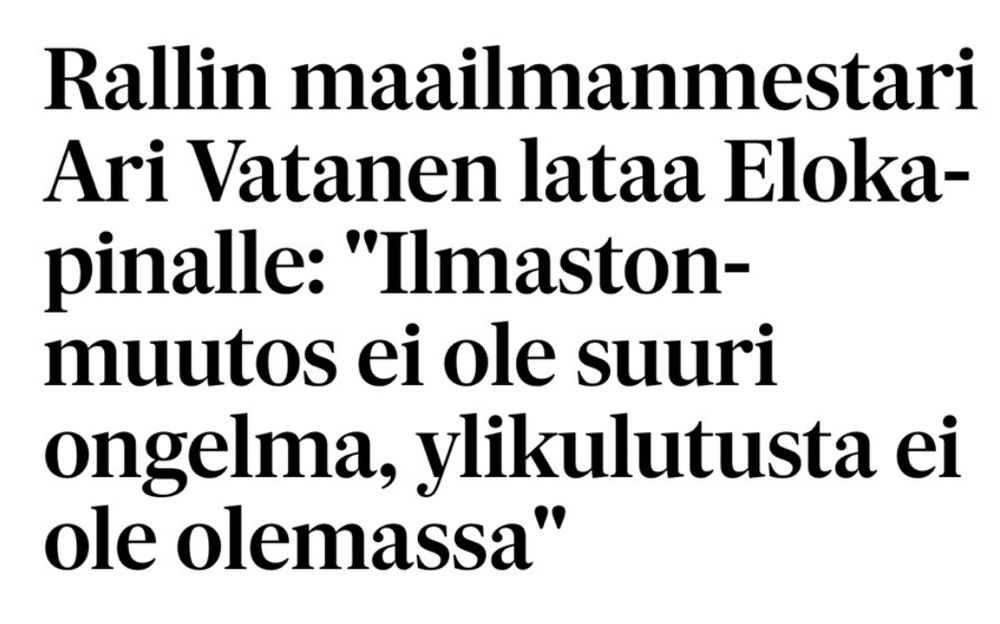 Vatanen lataa sontaa.