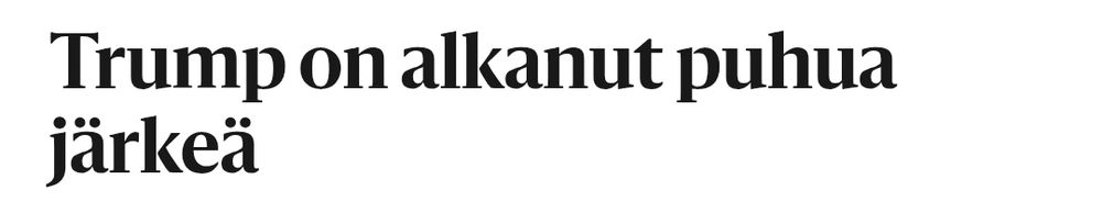 Hs pääkirjoitus ylistää Trumpin nuoleskelua.
