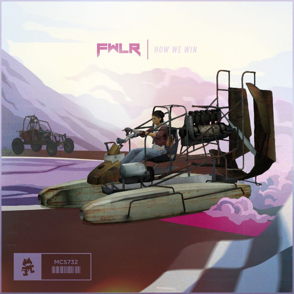 How We Win, except the cars have been replaced with the airboat and buggy from Half-Life 2. Alyx in the lead, driving the airboat, while a combine officer falls behind

Had a lot of fun blending the album art with the new assets here