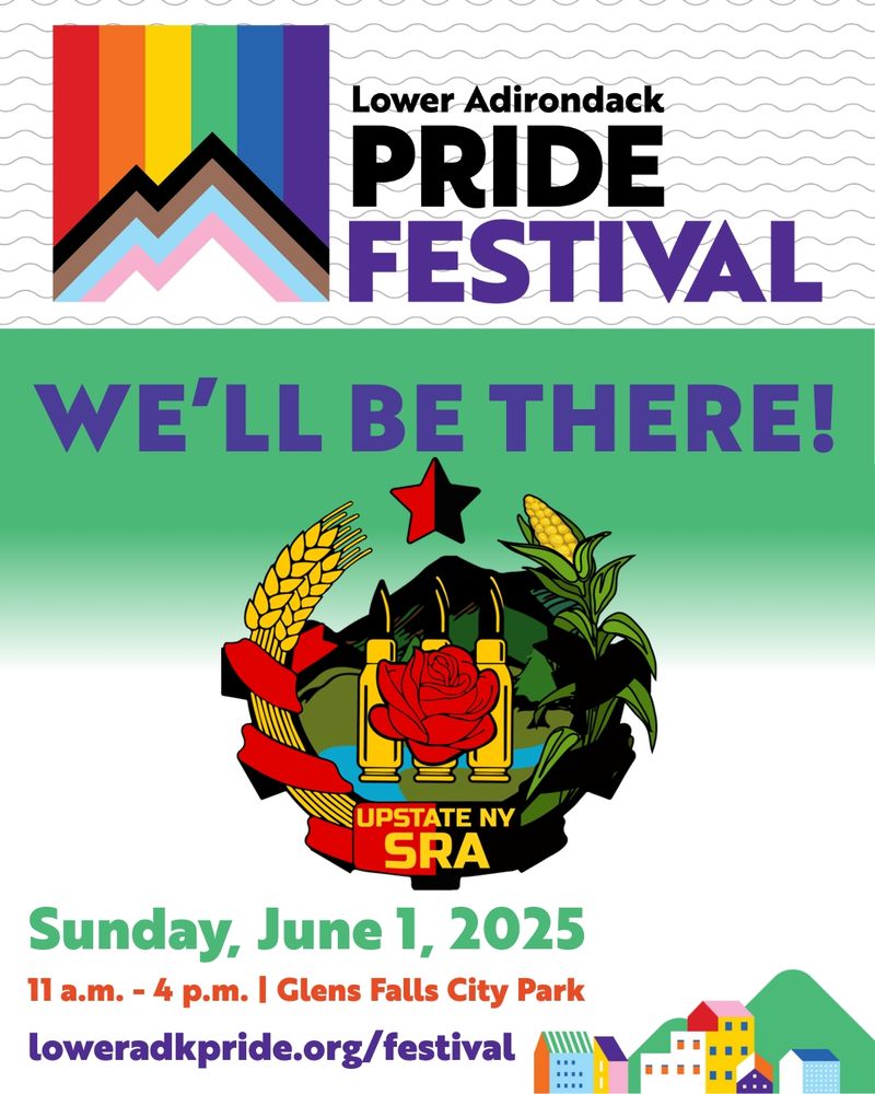 UNYSRA advertisement that the chapter will be attending Lower Adirondack Pride.
