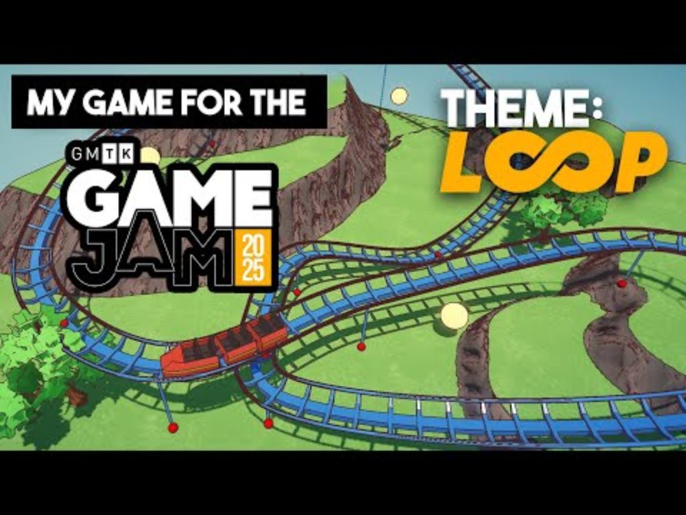 I made a Roller Coaster Puzzle Game for the GMTK Game Jam 2025