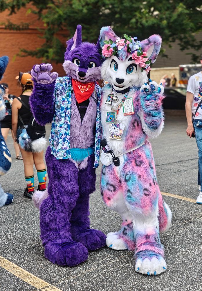 Niqnaq and Astra Kitty at Anthrocon 