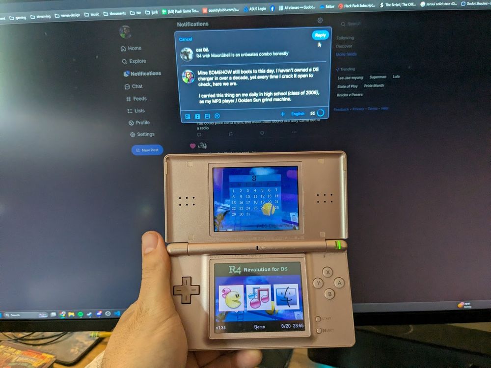 An original DS, likely powered by phantom fusion reactor, still turns on 18 years later. This thing is a BEAST.