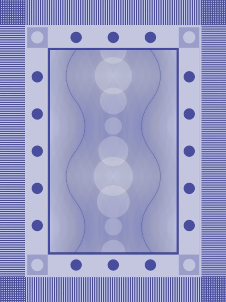 Abstract pattern that looks a bit like a rug.