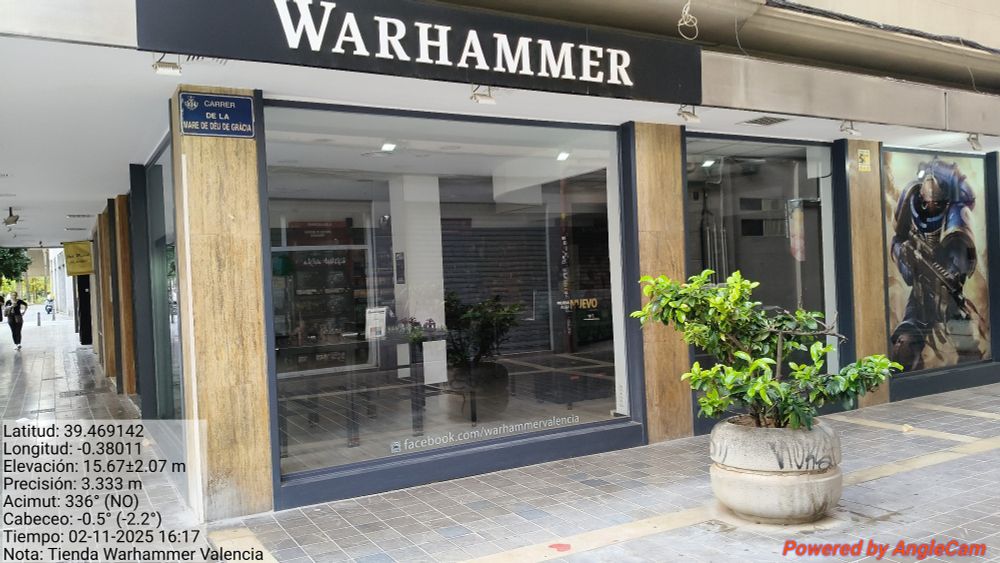 Tienda Warhammer Oficial en Valencia. Con datos GPS precisos.