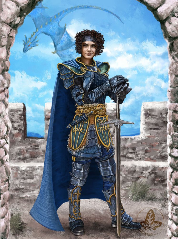 Kitiara Uth-Matar, Blue Dragonlord from Dragonlance Chronicles/Legends.