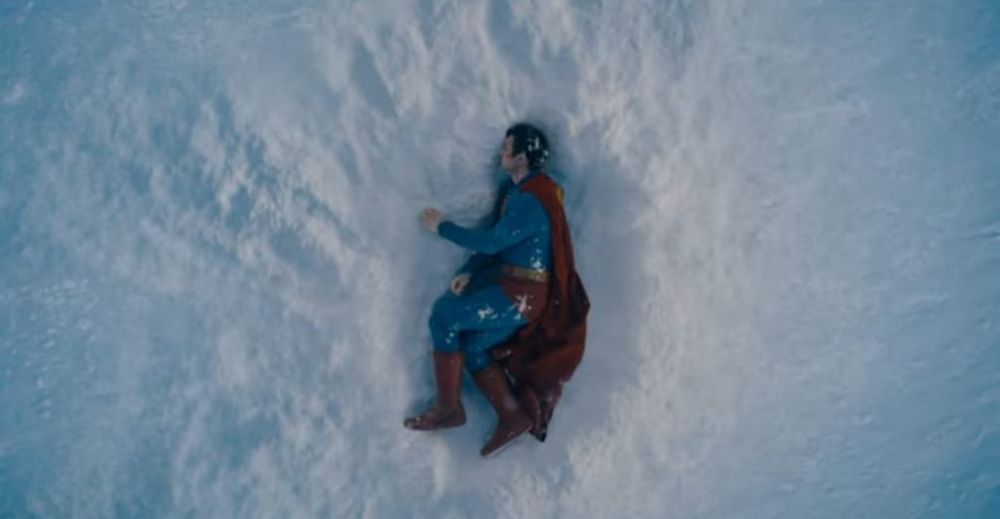 Superman imitating Yamcha.