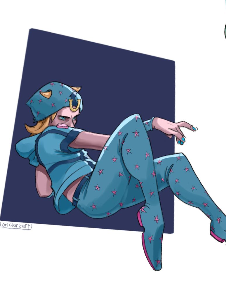 Painting of Johnny Joestar from Steel Ball Run