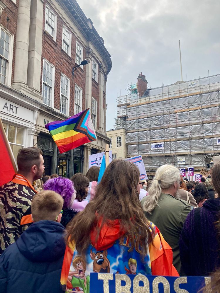 Trans rights protest 