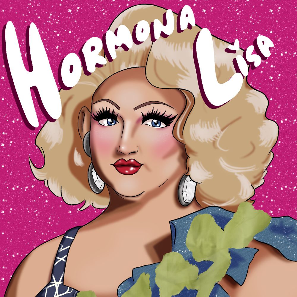 Portrait of Hormonal Lisa from rupauls drag race season 17, from her elimination outfit.
