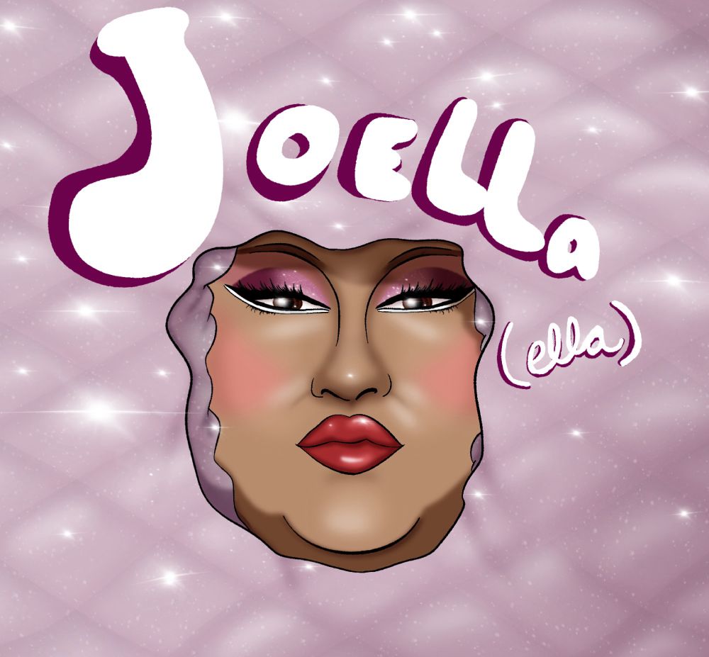 Joella from rupauls drag race in her “quilted” look.
