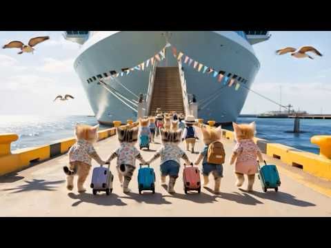 🚢🐾Cats on a Cruise Ship ⚓ - Heartwarming Cats Doing Human Things 🌊😻