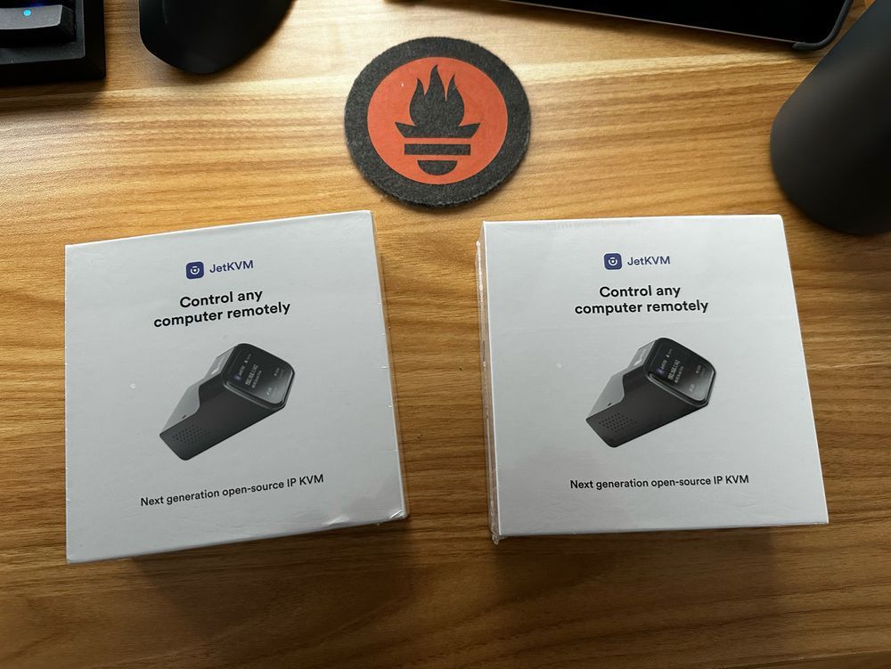 Two boxes of jetkvm