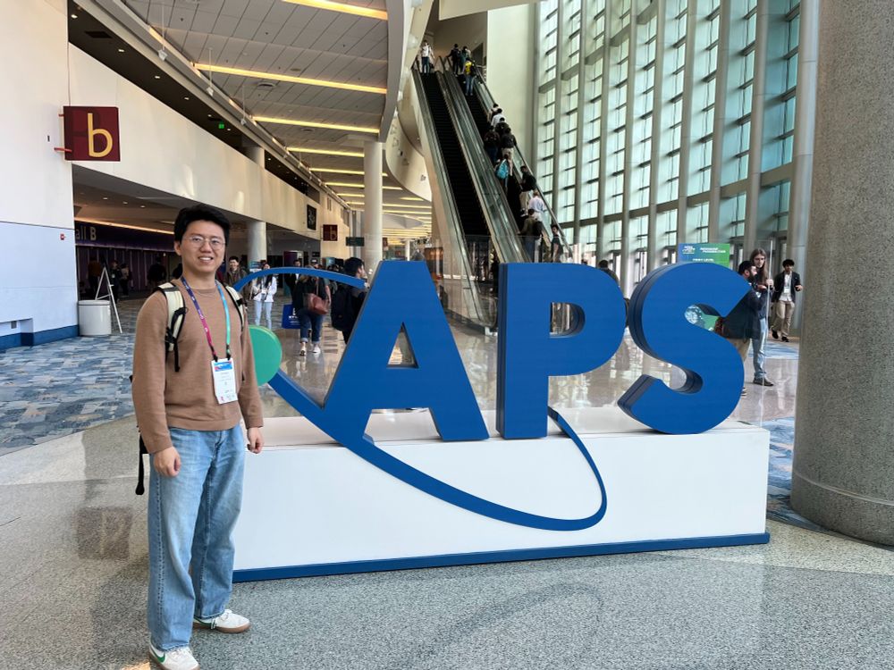 PhD student Gaohan Yu at the American Physical Society Global Physics Summit