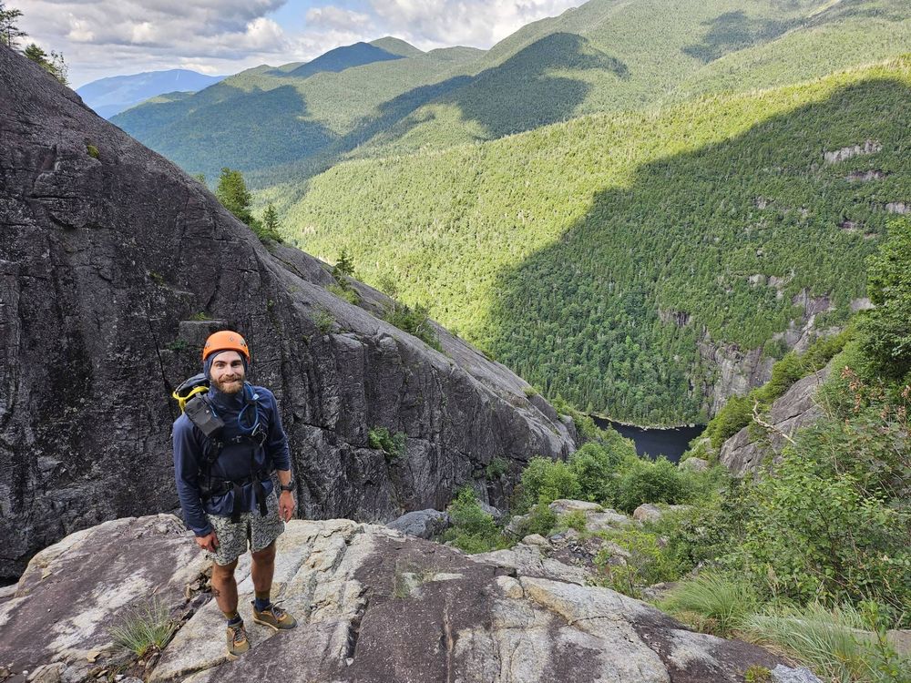 Andrew McNutt on a sola climbing trip in New York