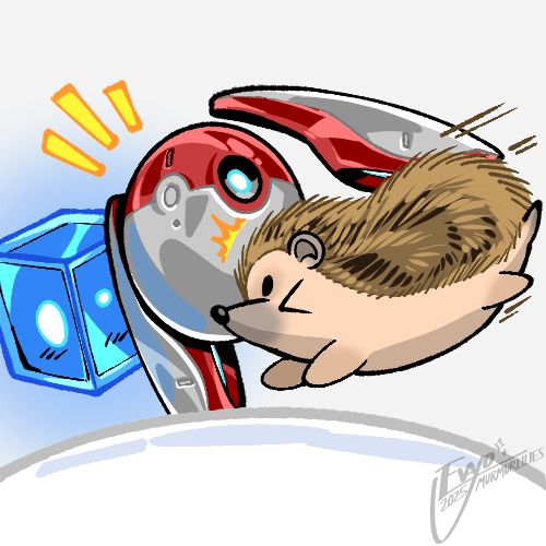 enlarged Imago tier icon. the third installment in the series shows Maya's pet hedgehog Zeke bursting onto the scene, surprising both Hepburn and Cherri.