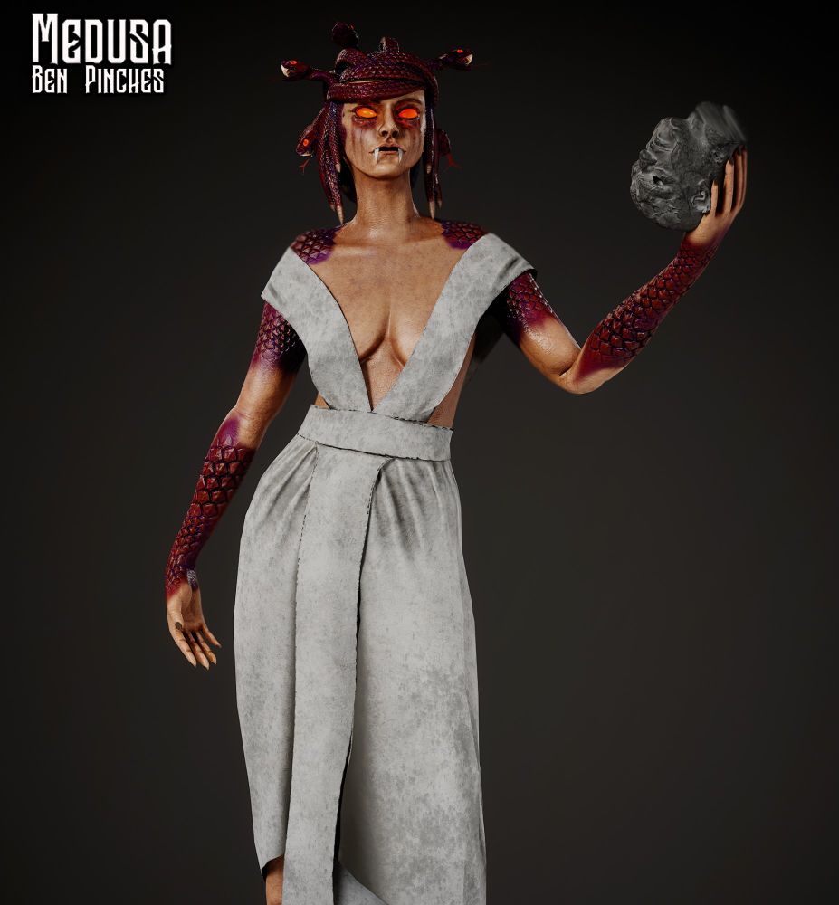 Medusa Character Model.
40k Tris