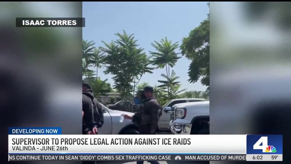 Supervisor to propose legal action against ICE raids – NBC Los Angeles - United States