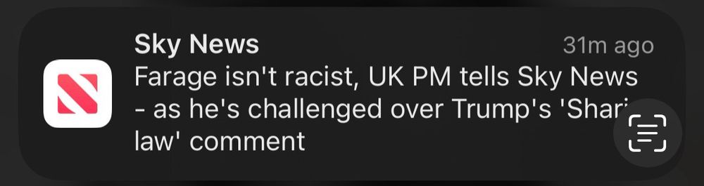 Farage isn’t racist PM tells Sky News. 

Keir Starmer pandering to racists less than 24hrs after pretending to despise racism.