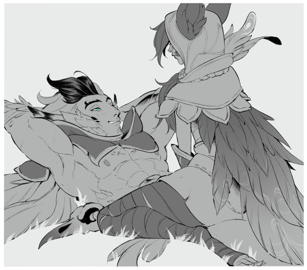 Xayah sitting on Rakan AND FOR WHAT?