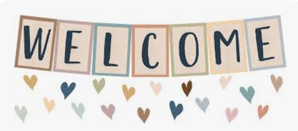 A banner of bunting saying Welcome