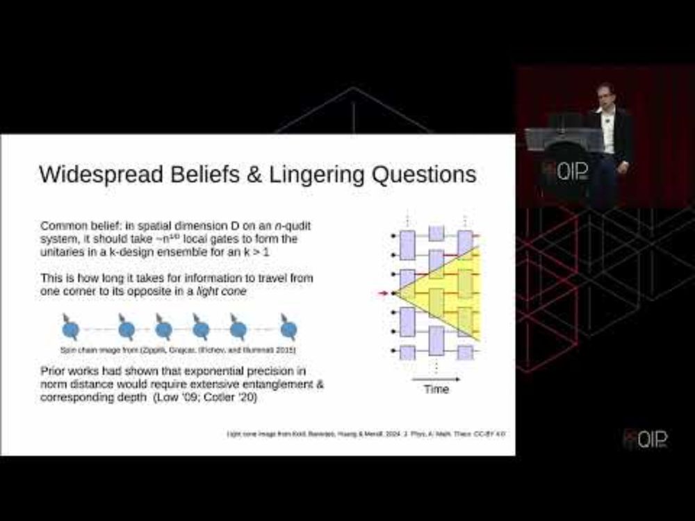 Nicholas LaRacuente / Thomas Schuster: "Approximate Unitary k-Designs..." / "Random..." (QIP 2025)