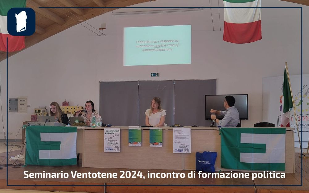 Seminario Ventotene 2024, incontro di formazione politica