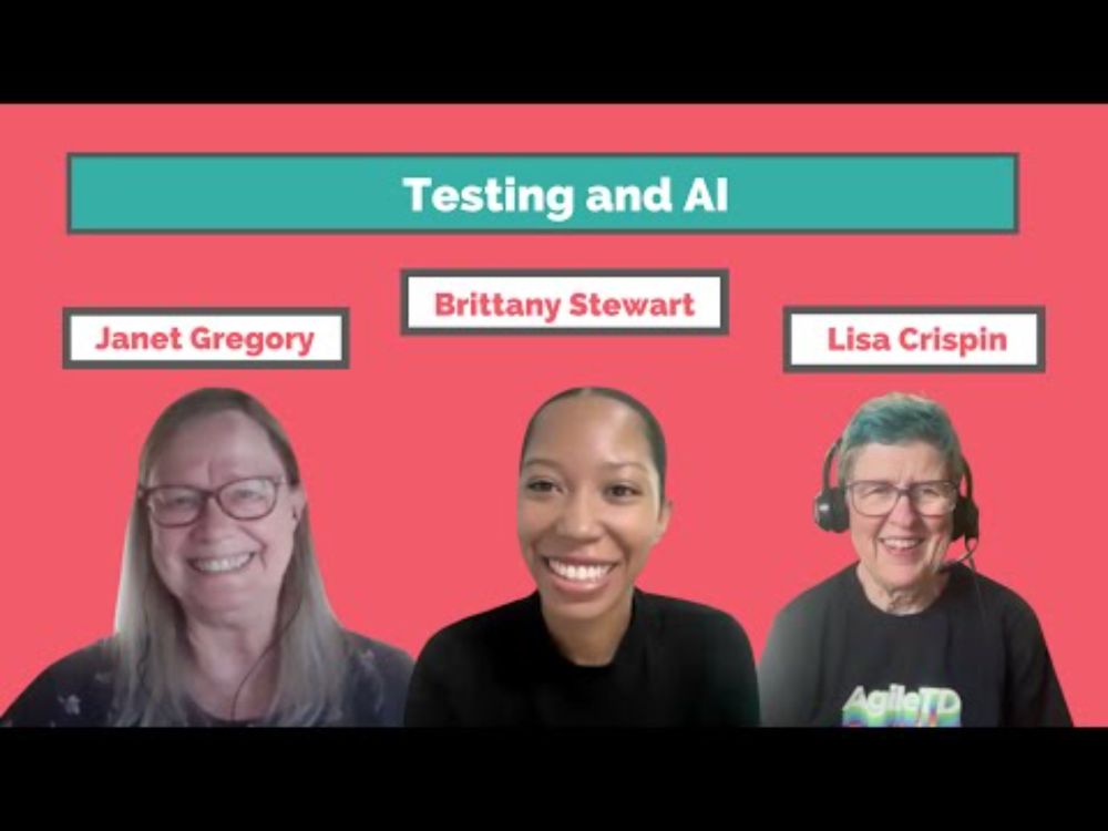 "Testing and AI" with Brittany Stewart.