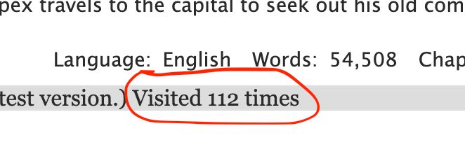 i visited a fic 112 times.