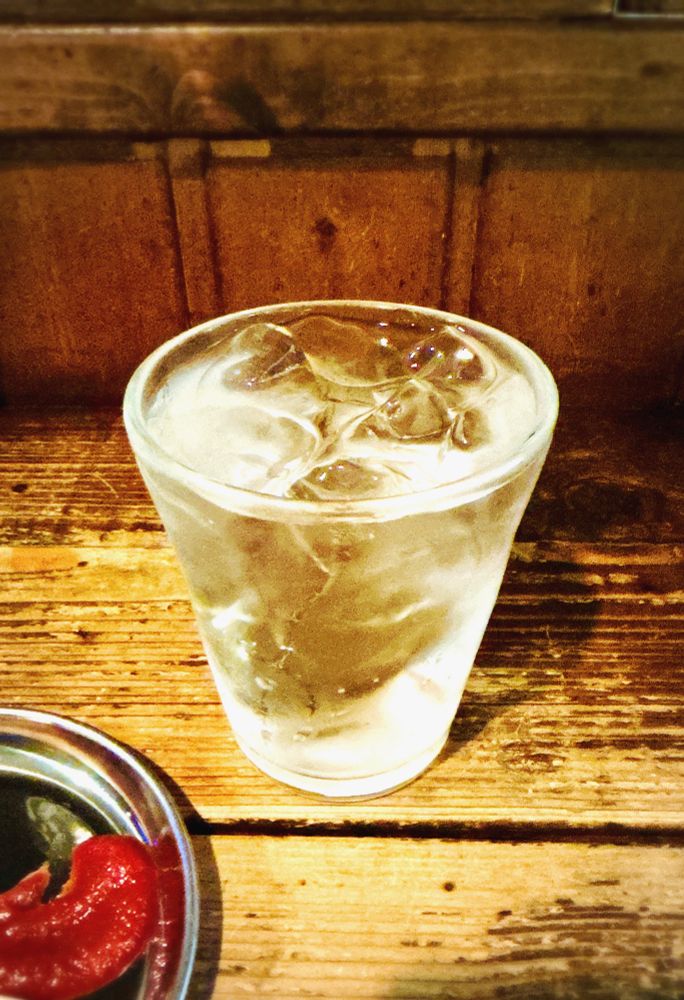 黒糖焼酎水割り