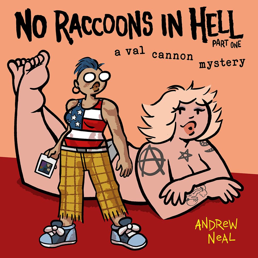 the cover to NO RACCOONS IN HELL
