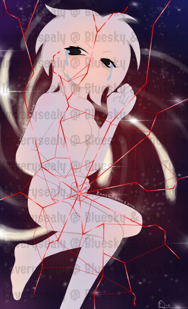 I’d like to clarify here: This drawing I have made is NOT about SA. As you know I got diagnosed with fibromyalgia, shortly after my diagnosis I also got an IUD because my menstrual cycles are incredibly complicated to deal with. It was the worse pain I have ever felt, and was told it’d be gone after a day. It’s been about over a month now, the pain is still excruciating and I wanted to make some sort of “vent” art about my pain. Another thing, the person in the image is not meant to be any sort or depiction of me, the person is not meant to be me but it is my pain. If you are getting an IUD soon please don’t feel discouraged; however if your doctor tries to tell you it won’t hurt don’t believe them. I’d also recommend you fight your doctor on getting some sort of anesthetic or strong drug if pain is something you are afraid of. I’d also recommend not going to this appointment alone. I hope this advice helps you, and don’t be afraid, maybe just slightly anxious. 