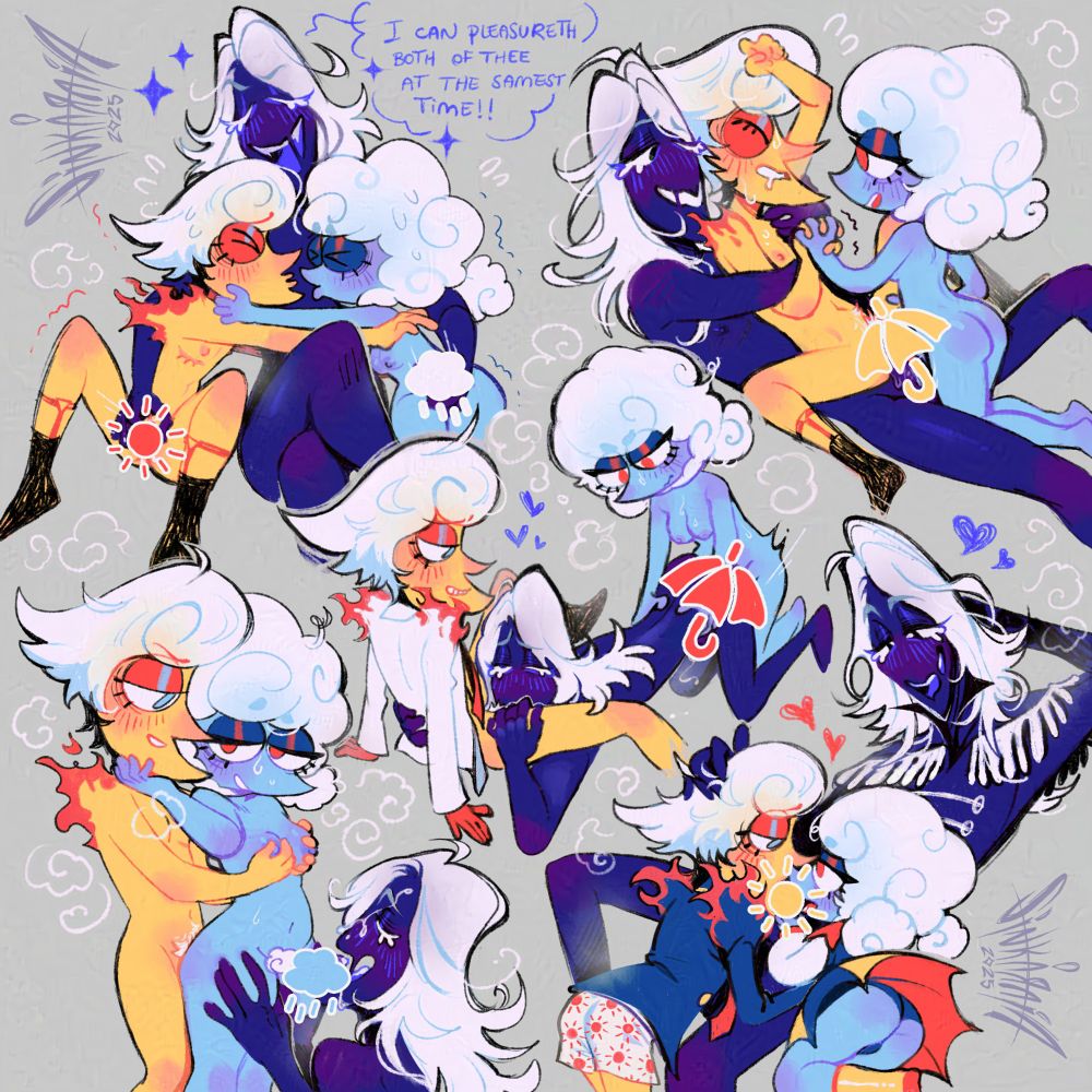 elnina, lanino and rouxl kaard getting to know each other better
/ characters