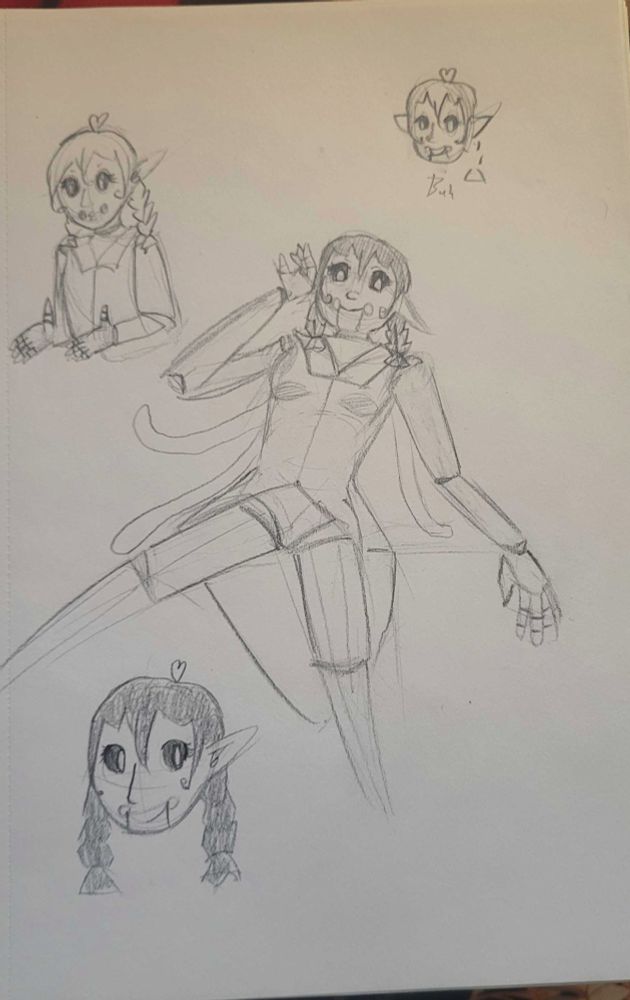 sketch page of anna
oc, sona, slime doll