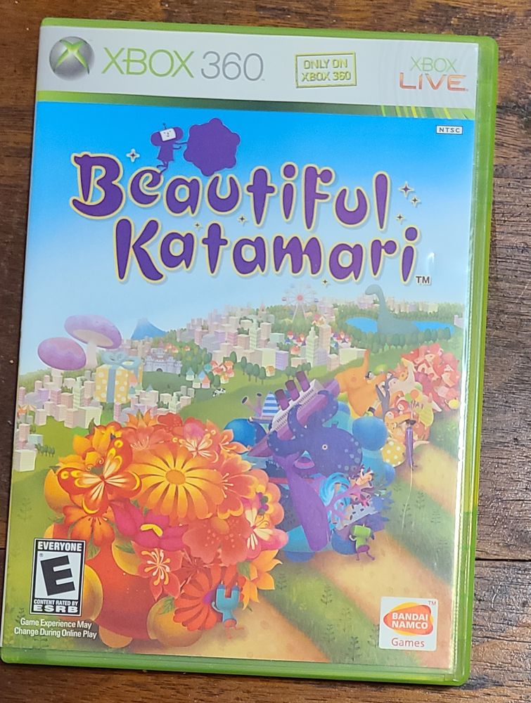The box for Beautiful Katamari for the Xbox 360.