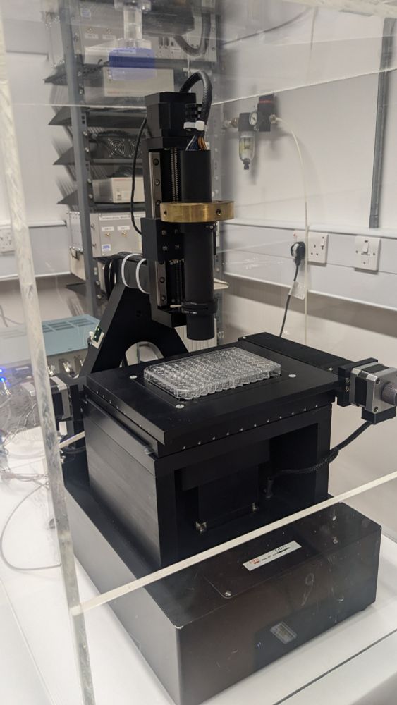Custom made microscope setup to live image samples from a 96 well plate