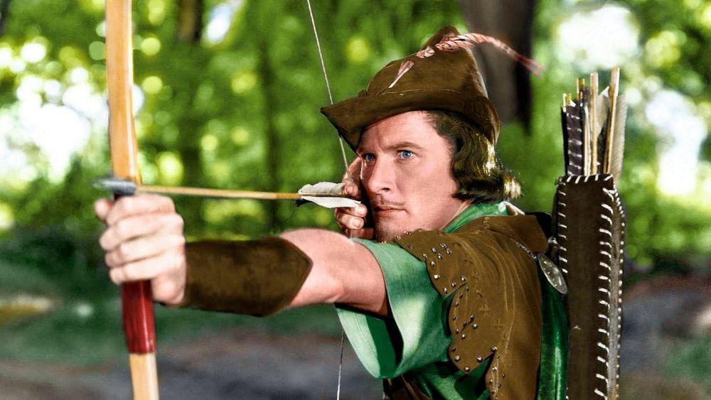Errol Flynn as Robin Hood from the 1938 film.