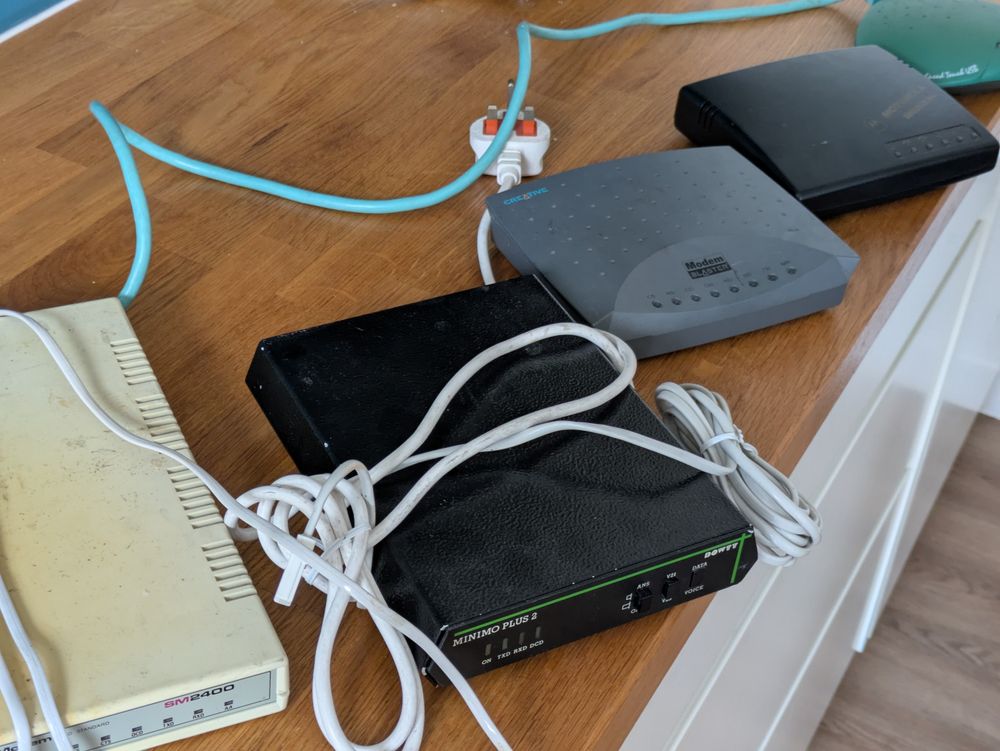Multiple serial offenders. Modems through the ages. A collection...