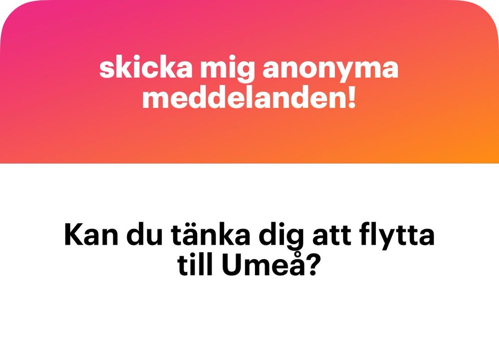 Kan du tänka dig att flytta till Umeå?