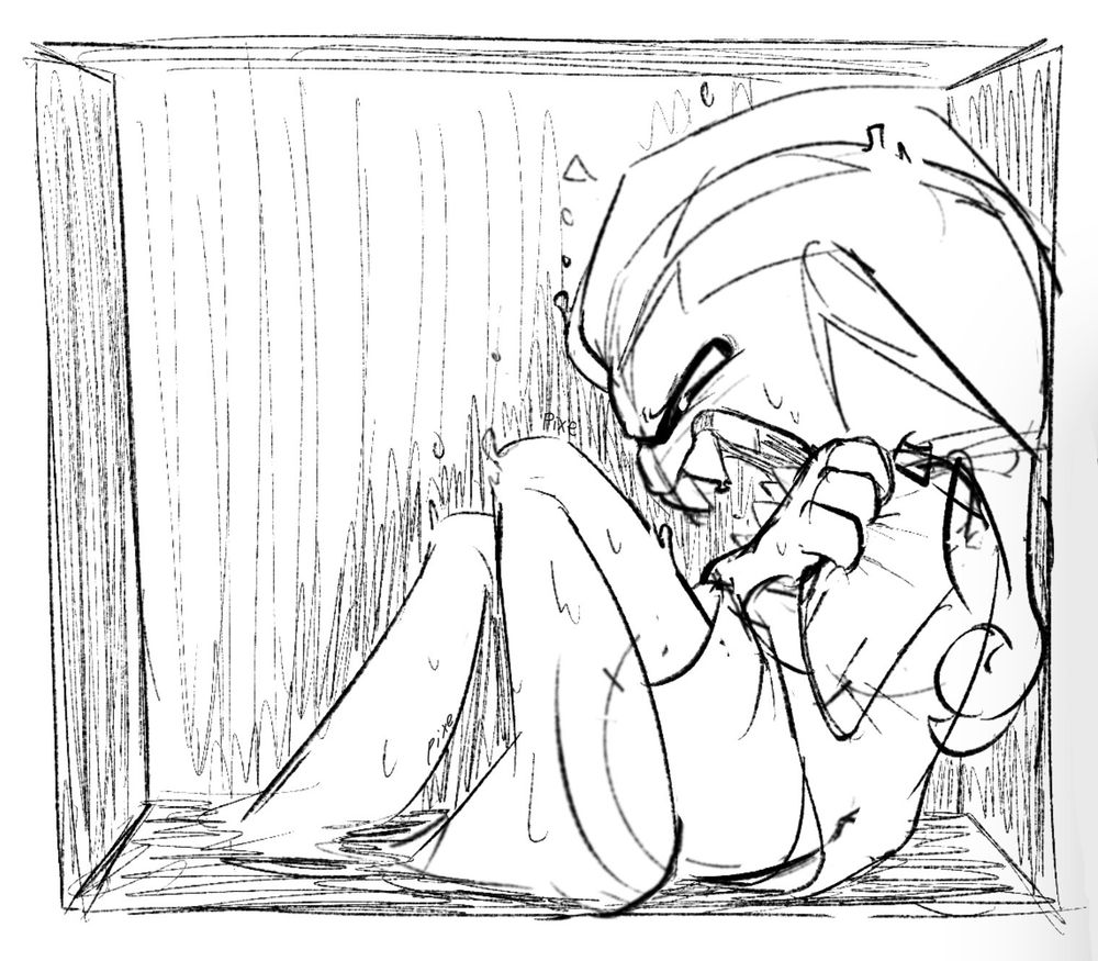 Vinny trapped in a box