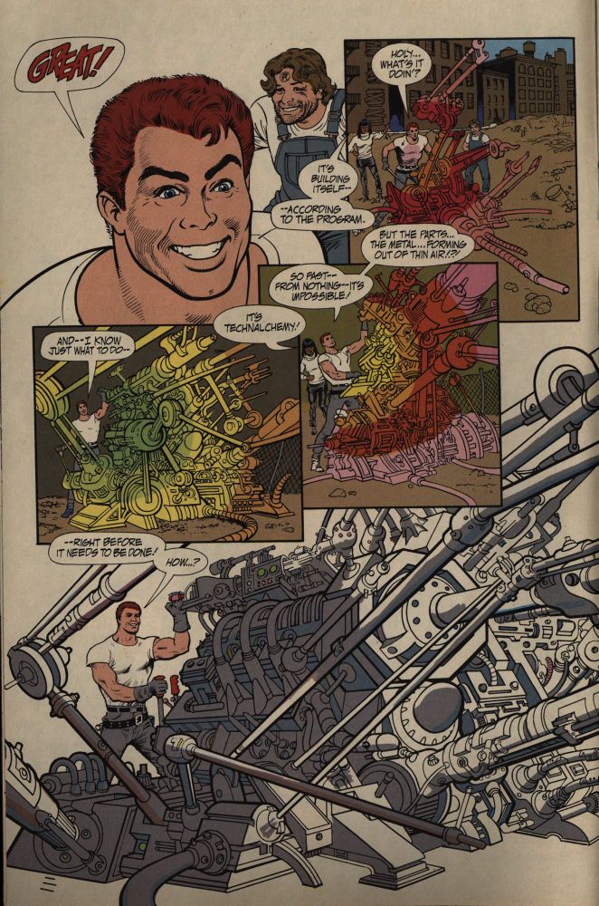 A page from issue 1 Alan Weiss' Steelgrip Starkey & The All Purpose Power Tool