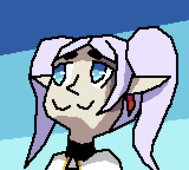 Frieren "The main character of her anime" looking up the sky