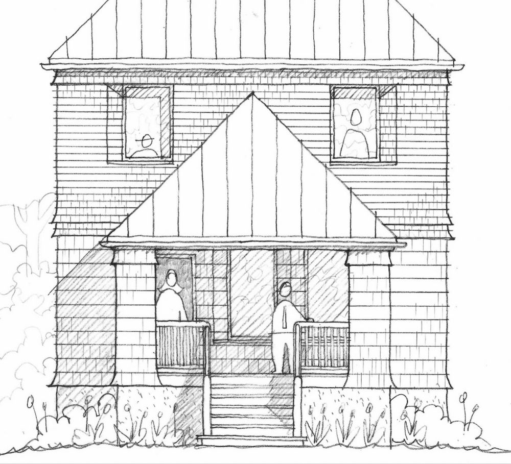 Wright & Robinson Architects
Project for a Passive House in the Historic District of Glen Ridge NJ
—stained Alaskan Yellow,
—standing seam aluminum,
—stucco on masonry, 
—superb tilt/turn windows,
—lots’n’lots of fluffy cellulose
