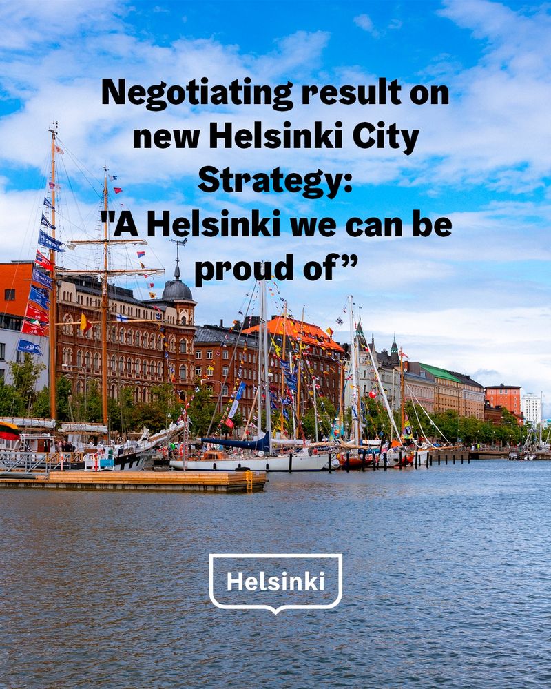 Negotiating result on new Helsinki City Strategy: "A Helsinki we can be proud of”.
